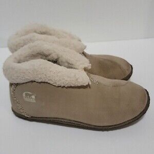 SOREL Valle Bleue Fleece Lined Bootie Slippers size 5